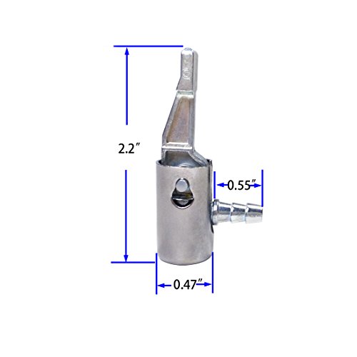 1 4 Lock On All Metal Air Chuck Mini Compressor Portable Tire Inflator Hose End With Barb Connector For Repair Inflate