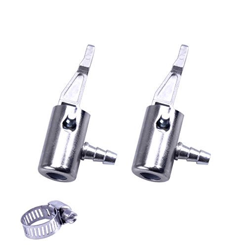 1 4 Lock On All Metal Air Chuck Mini Compressor Portable Tire Inflator Hose End With Barb Connector For Repair Inflate