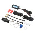 Motorcycle 4 In 1 Water Oil Temperature Lcd Digital Display Dc12v Universal Backlit Blue Suitable For Night Use 2