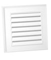 Duraflo 626043-00 12-inch Square Gable Vent White 