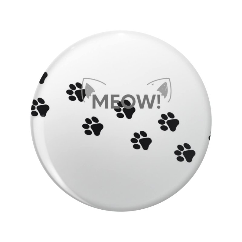 1080 Graphics Cat Paw Key Chain Double Sided Stainless Steel Keychain