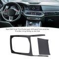 Carbon Fiber Gear Shift Panel Trim Anti Scratch Shifter Cover For X6 G06 Lhd 2018 To 2024 Made From Real