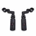 Xkh- Black Motorcycle Front Rider 1 25 Highway Radical Skull Foot Peg Clamps Compatible With Triumph Rocket 3 2300cc B07fk3xw38