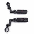 Xkh- Black Motorcycle Front Rider 1 25 Highway Radical Skull Foot Peg Clamps Compatible With Triumph Rocket 3 2300cc B07fk3xw38