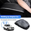 Autorder Custom Fit For Center Console Cover Kia Seltos 2020 2021 2022 2023 Accessories Carbon Fiber Armrest Covers