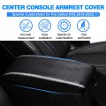 Autorder Custom Fit For Center Console Cover Kia Seltos 2020 2021 2022 2023 Accessories Carbon Fiber Armrest Covers