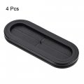 Uxcell Rubber Grommet Oval Double-sided Mount Size 110 X 40 Mm For Wire Protection 4pcs