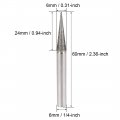 Uxcell Diamond Burrs Bits Grinding Drill Carving Rotary Tool For Glass Stone Ceramic 120 Grit 1 4 Shank 6mm Pointed 5 Pcs