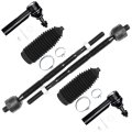 6 Piece Steering Tie Rod End And Rack Boot Kit For Chevrolet Equinox 2010 2017 Gmc Terrain Es800640 Ev800648 