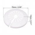 Uxcell Pipe Cover Decoration 15mm-40mm Pp Plastic Escutcheon Water Drain Line White 4pcs