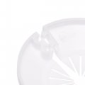 Uxcell Pipe Cover Decoration 15mm-40mm Pp Plastic Escutcheon Water Drain Line White 4pcs