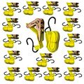 16 Pc Ratchet Tie Down Bulk Set- Cargo Straps With S Hooks For Moving Motorcycles And Securing