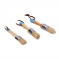 3pcs Paint Brush With Wooden Handle For Furniture Walling Projects Diy Home Decor Paint Family