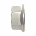 3 8-16 Serrated Flange Hex Lock Nuts Stainless Steel 304 Bright Finish 25 Pack 