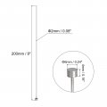 Uxcell Straight Ejector Pins 2mm 5 64 Dia 65mn Steel Round Tip Punch 200mm 8 Long For Mechanical Maintenance 5pcs
