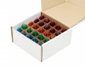 Creative Hobbiesa Box Of 25 Colored Light Bulbs Random Blinking 7 Watt C7 Candelabra Base -great For Night Lights And Christmas