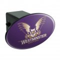 Westminster College Primary Logo Oval Tow Hitch Cover Trailer Plug Insert Fits 2 In Receivers Uv Resistant Resin Top Black Abs