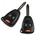 Hqrp 2-pack Remote Ignition Key Fob Shell Case Keyless Entry W 3 Buttons For Chrysler 200 11-14 300 05-07 Aspen 07-09 Pt