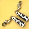 Smt Motorcycle Chrome Peg Mounting Kit With Eagle Hawk Foot For Bike Equipped 1-1 2 Inch 1 5 Front Engine Guard Frame Tube Iron