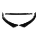Auto Dynasty 3pcs Stp-style Car Front Bumper Lip Spoiler Wing Body Kit Compatible With Optima Sx 11-13 Glossy Black