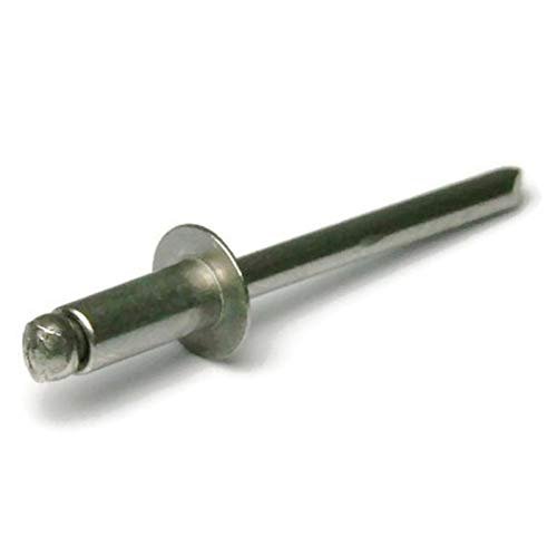 Stainless Steel Pop Rivets 3 32 In Diameter 304 Blind 1 4 Grip Open End Dome Head 100 Pack