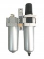 1 2 Npt Heavy Duty Compressed Air In Line Filter Regulator Lubricator Oiler Combo Piggyback Metal Bowl 5 Micron Element 