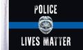 Pro Pad Inc Flg-plm Sleeved 6 By 9-inch Police Lives Matter Motorcycle Flag With 1 2 Sleeve Fits 3 8 Mount Pole 