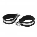Uxcell 35mm 304 Stainless Steel Epdm Rubber Lined P Clips Hose Pipe Clamp 5pcs