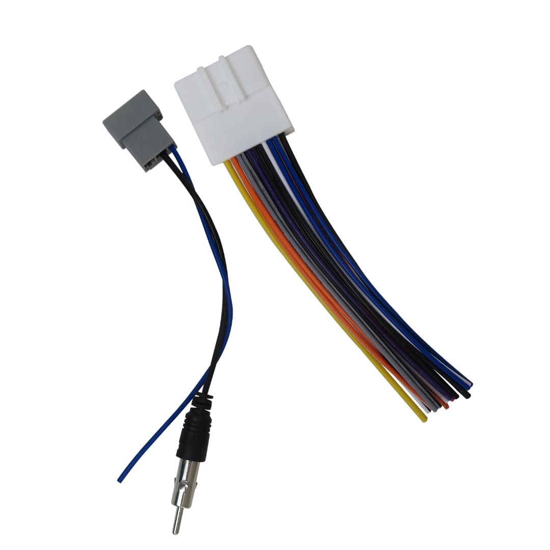 Car Radio Stereo Wire Harness W Antenna Adapter Cable Connector Fit For Subaru 2009 2010 2011 2012 2013 2014 Forester Without