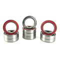 12x18x4mm Precision Ball Bearings Abec 3 Hybrid Seals 10 6701-rz-red 