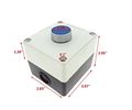 Ac 240v 3a 27mm Blue Flat Cap Normally Open Emergency Stop Push Button Switch 