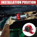 Fuel Gas Pump Mounting Bracket 46mm Single Clamp Cradle Aluminum Alloy Red Universal Fit For Car Truck Suv Rv 1 81 In To 2 09