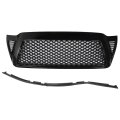 Front Bumper Grille Hood Glossy Black Grill Replacement For 2005-2011 Tacoma