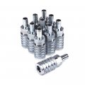 Primefit Tc12bs-b10-p Automotive T-style 1 X 1 2 Standard Hose Barb Steel Couplers 10-pack 