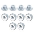 Knurled Thumb Nuts 15pcs M5x0 8mm Iron Round Knobs Fasteners For 3d Printer Part Silver Tone 