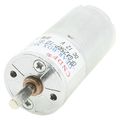 Uxcell 4mmx11mm Shaft 25mm Dia Cylinder Shaped Gear Motor 500 Rpm 12v Dc