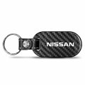 Ipick Image Made For Nissan Name 100 Real Black Carbon Fiber Tag Style Key Chain