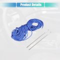 Uxcell Hand Sewn Steering Wheel Cover Blue Stitch With Needle And Thread Universal Fit 15 4-16 Inch 39-40 5cm Dia For Car Truck