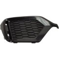 Rear Bumper Cover Grille For Honda Civic 2017 2018 2019 Hatchback Driver Side Matte Black Abs Plastic Capa Certified Ho1138102 