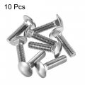 Uxcell 5 16-18x1-1 4 Carriage Bolt Round Head Square Neck 304 Stainless Steel 10pcs
