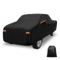Car Cover Outdoor Waterproof Sun Rain Snow Hail Protection With Left Side Door Zipper 210d-pu For Toyota Tacoma 