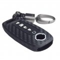 Carbon Silicone Key Fob Cover Keychain For Nissan Rogue Pathfinder X-trail 2023 2024 285e3-7la6a 6 Buttons 