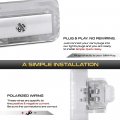 Super Bright Led Replacement 18 Smd License Plate Lights Kit For F-150 Waterproof Rear Number Lamps Clear Lens 12v