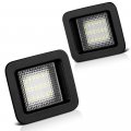 Super Bright Led Replacement 18 Smd License Plate Lights Kit For F-150 Waterproof Rear Number Lamps Clear Lens 12v 