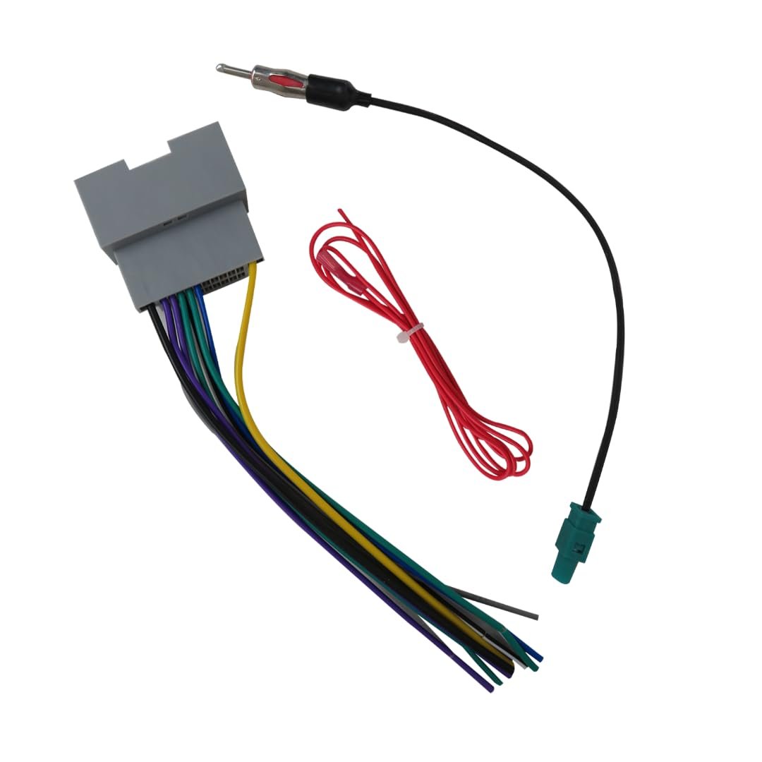 Car Stereo Radio Wiring Harness And Antenna Adapter Kit For Jeep Patriot 2009 2016 Dodge Chrysler Vehicles