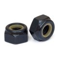 Monsterbolts 6-32 Nylon Insert Hex Lock Nuts Alloy Steel Black Oxide 25 Pack 