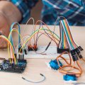10 Pcs Line Breadboard Jumper Cable Wires The Female To Prototyping Circuits Ribbon Tinned Copper