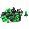 A15080400ux0996 Pcb Mount 4 Pin Push Button Tactile Switch Mm X 6 12 Green Cap 