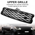 Topteng Upper Grille With 5 Led Light Fit For Land Rover Range Vogue L405 2013 2014 2015 2016 2017 With Green Badge