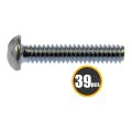 Multi Purpose Steel Stove Bolts Zinc Plated Natural Color Slotted Head Coarse Thread Grade 2 Heat Hardened 39 Piece Set
